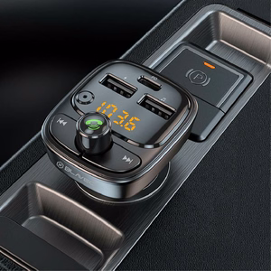 Blavec FM Transmitter Flash TR-06 MP3, Bluetooth - 2xUSB + Type C - PD 30W (TFMFTR06-B) black