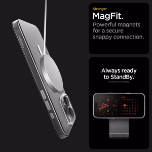 Spigen Thin Fit MagSafe Suojakuori iPhone 16 Pro Max:lle - Läpinäkyvä ja Valkoinen