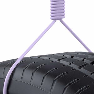 Joyroom Multi-Color Series A14 Lightning / USB-A 2.4A kaapeli 1.2m - violetti