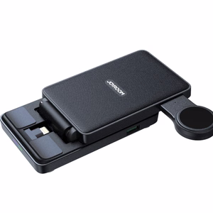 Joyroom JR-WQS02 iPhone AirPods Apple Watch 4in1 latausteline taitettava - musta