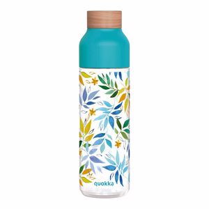 Quokka Ice Ecozen -juomapullo, 840 ml, Akvarellilehdet