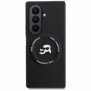 KARL LAGERFELD suojakuori SAMSUNG Z Fold7:lle KLHMZFD7PSMLRKCK MagSafe-yhteensopiva (PU K&C) musta