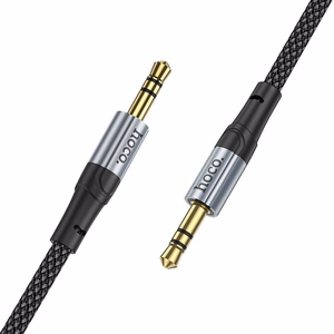 Hoco AUX-kaapeli Jack 3,5mm - Jack 3,5mm 1m UPA26 Musta