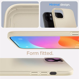 Spigen Thin Fit iPhone 15 Plus Suojakuori - Beige