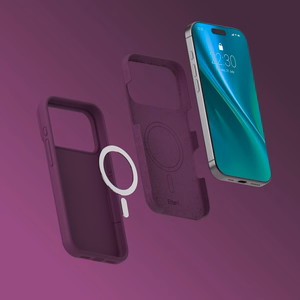Etteri Silicone Mag -suojakuori iPhone 17 Pro Max / 18 Pro Max 6,9 tuumaa -malleille, tumma kirsikanpunainen