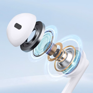 Joyroom JR-EW01 in-ear langallinen mini jack -kuulokkeet kauko-ohjaimella - valkoinen