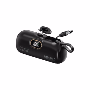 Forever mini varavirtalähde MTB-100 22,5W 5000 mAh USB C musta