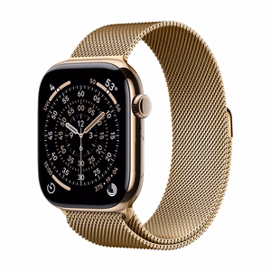 Crong Milano Steel -teräsranneke Apple Watch 38/40/41/42 mm:lle, ruusukulta