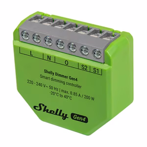 Shelly Dimmer Gen4 Zigbee/Matter älyhimmennin
