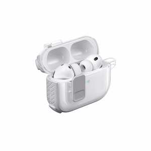 AmazingThing Titan Pro Mag Case Clear Suojakuori AirPods Pro 3 -kuulokkeille - valkoinen