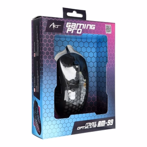 ART wire computer mouse USB A dpi with light AM-99 black