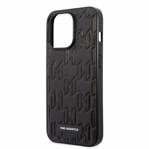 Karl Lagerfeld KLHCP13LMNMP1K iPhone 13 Pro / 13 6.1 "hardcase black / black Monogram Plaque