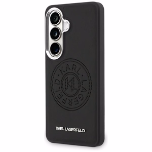 Karl Lagerfeld Suojakuori Perforated KL MagSafe Samsung Galaxy S26:lle musta