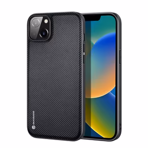 Dux Ducis Fino kotelo kansi nylon päällystetty iPhone 14 Plus musta