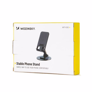 Wozinsky WPT-K393 -tukeva teline puhelimelle ja tabletille - musta