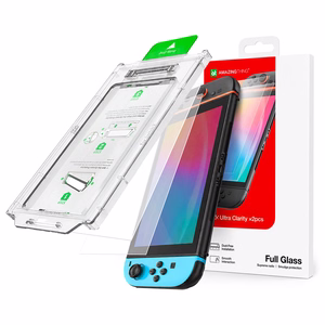 AmazingThing Radix Full Glass Karkaistu lasi Nintendo Switch 2:lle (2 kpl)
