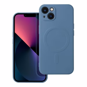 SILICONE MAG COVER puhelinkuori, yhteensopiva MagSafe-tekniikan kanssa, iPhone 13 sininen