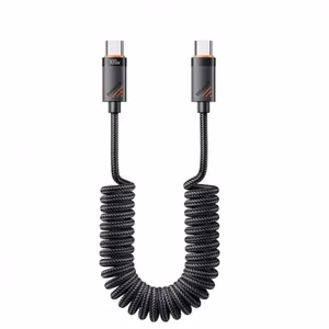 USB Kaapeli Essager Chuan musta 60W Type-C / Type-C 120cm