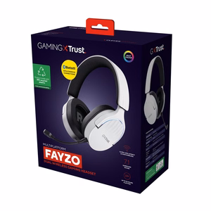 Trust GXT 491W FAYZO langallinen ja langaton pelikuuloke USB Type-C Bluetooth musta, valkoinen