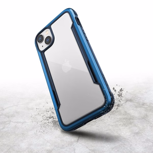 Raptic X-Doria Shield kotelo iPhone 14 Plus panssaroitu suojus sininen