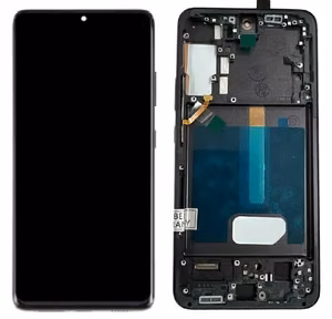 LCD-näyttö Samsung S906 S22 Plus kosketusnäytöllä ja kehyksellä musta OLED (todellinen koko)