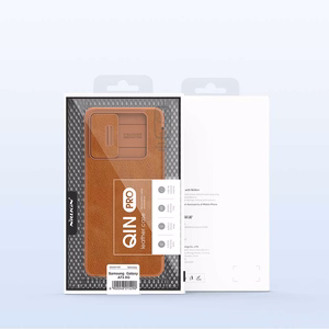 Nillkin Qin leather holster case for Samsung Galaxy A73 brown