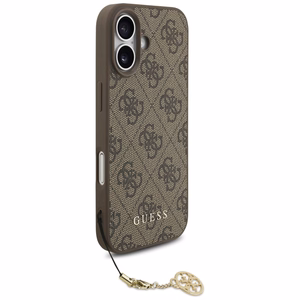 Guess 4G Charms Collection MagSafe Suojakuori iPhone 17:lle - ruskea