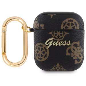 Guess GUA2PG4GPK AirPods 1/2 kotelo musta/musta 4G Hook