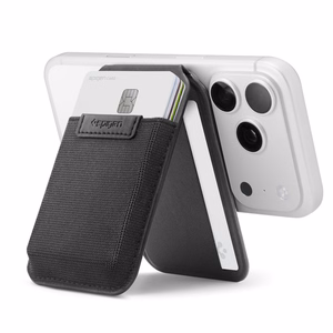 Spigen Slim Fold S314-4 MagSafe-magneettikorttikotelo puhelimelle – musta