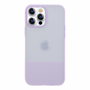 Kingxbar Plain Series kotelo kansi iPhone 13 Pro Max silikoni suojus violetti