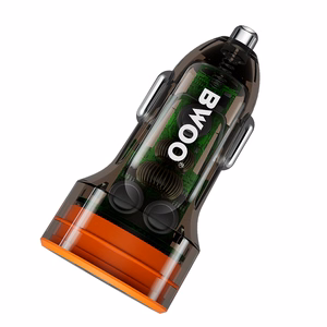 BWOO PD autolaturi 1x USB-C - USB-A 38W läpinäkyvä