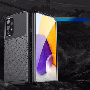 Thunder Case joustava panssaroitu suojus Samsung Galaxy A73 musta