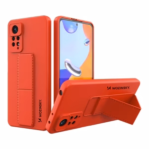 Wozinsky Kickstand Case silikoni tapauksessa jalusta Xiaomi Redmi Note 11 Pro punainen