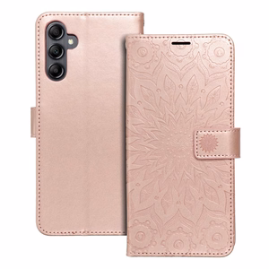 MEZZO lompakkokotelo SAMSUNG A14 4G / A14 5G mandala-kuvio, ruusukulta