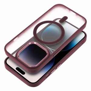 Suojakuori iPhone 17 PRO MAX:lle Full Matte Mag Cover yhteensopiva MagSafe punainen