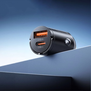 Orico MiniRing 30W USB-A + USB-C autolaturi - musta