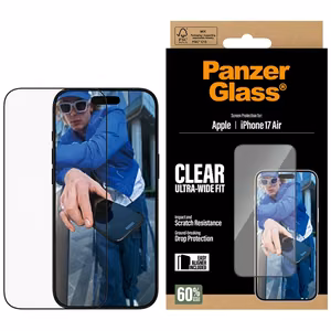 PanzerGlass Ultra-Wide Fit EasyAligner Tempered Glass iPhone Air