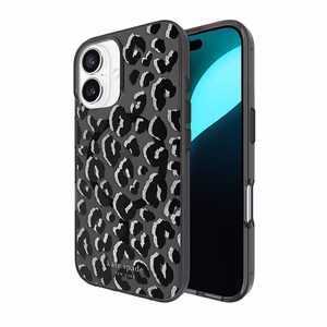 MagSafe-yhteensopiva Kate Spade New York Black City Leopard -suojakuori Apple iPhone 16:lle