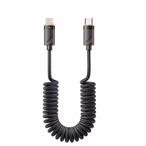USB Kaapeli Essager Chuan4 musta 29W Type-C / Lightning 120cm