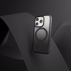 Puro Gradient MagSafe Silikoninen Suojakuori iPhone 16 Prolle - musta