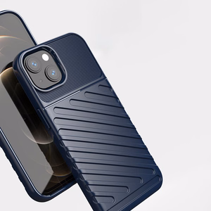 Thunder Case Joustava Kova Rugged Cover TPU Kotelo iPhone 13 mini sininen