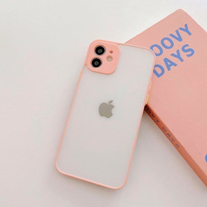 Milky Case silikoni joustava läpikuultava tapauksessa Samsung Galaxy A42 5G vaaleanpunainen vaaleanpunainen