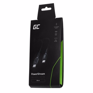 Green Cell KABGC30 USB-kaapeli USB 2.0 1,2 m USB C, musta