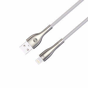 Forever Sleek kaapeli USB - Lightning 1,0 m 2.4A valkoinen