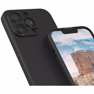 Phone Case "Liquid Silicone Edge" for Xiaomi Poco X4 GT (Black)