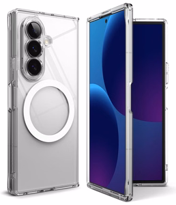 Ringke Fusion Magnetic MagSafe -suojakuori Samsung Galaxy Z Fold 8 Ultralle, läpinäkyvä