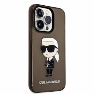 Karl Lagerfeld Ikonik Karl suojakuori iPhone 14 Pro Max:lle - musta