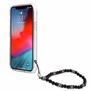 Guess GUHCP12LKPSBK iPhone 12 Pro Max 6.7" läpinäkyvä kovakotelo Musta Pearl