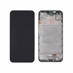 Samsung A155 A15 4G/A156 A15 5G LCD-näyttö kosketusnäytöllä ja kehyksellä, alkuperäinen musta (huoltopakkaus)