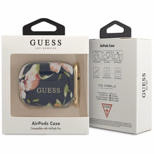 Guess GUACAPTPUBKFL03 AirPods Pro -suojus sininen/sininen N.3 Flower Collection -mallisto